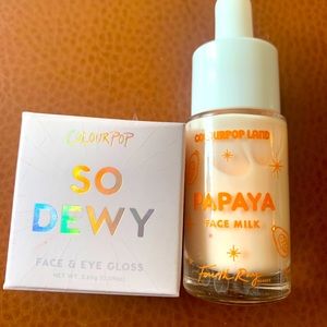 Brand new! Colourpop So Dewy & Papaya Face Milk!